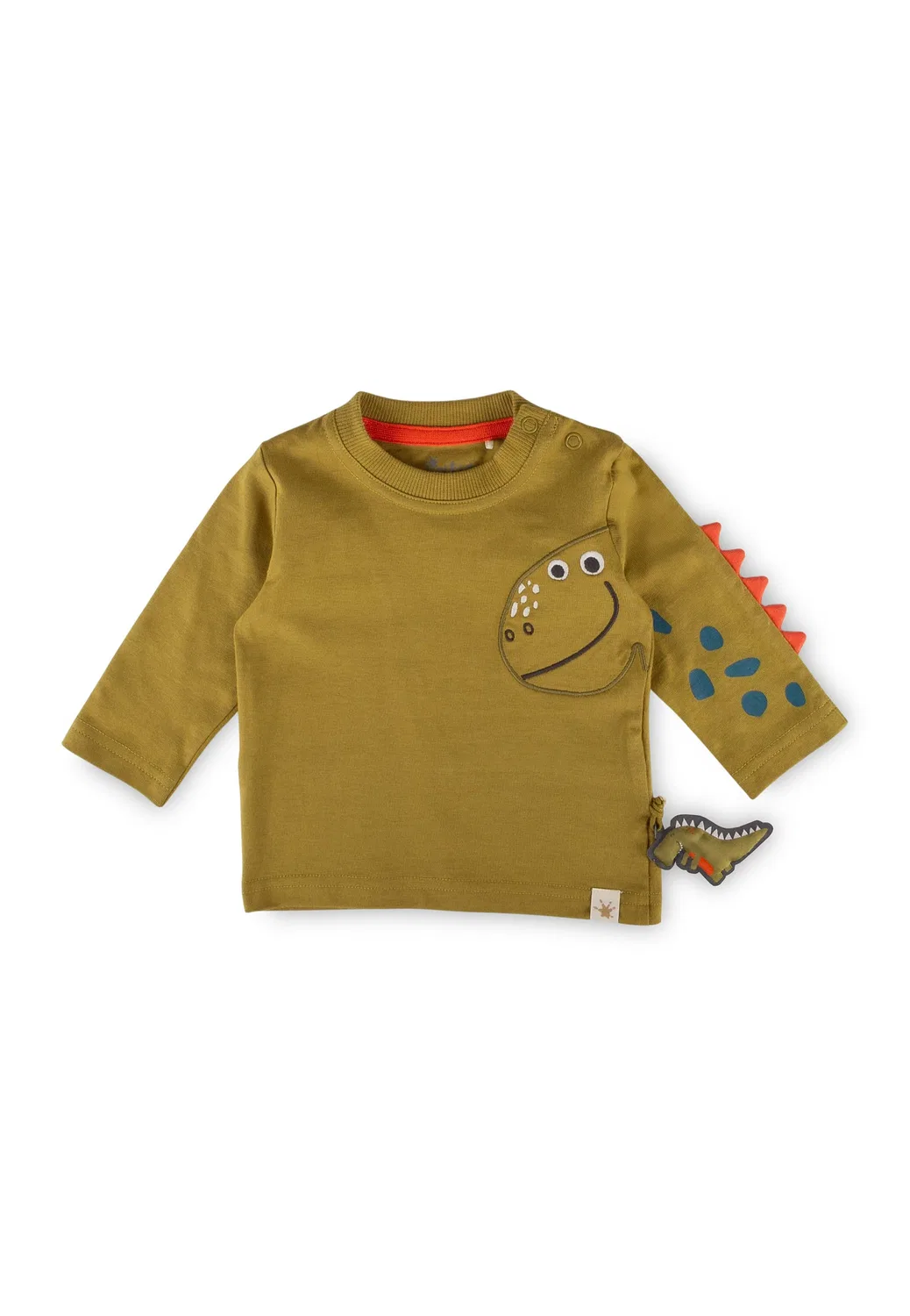 Лонгслив с принтом Dino Fun Sigikid, зеленый