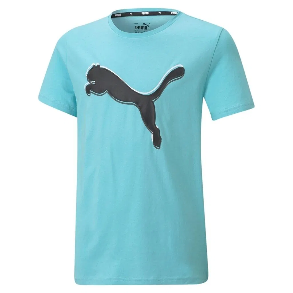 Детская футболка с принтом Puma Alpha Graphic Puma, Blau