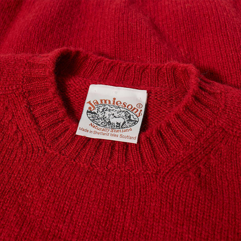 

Джемпер Jamieson's of Shetland Crew Knit, Красный, Джемпер Jamieson's of Shetland Crew Knit