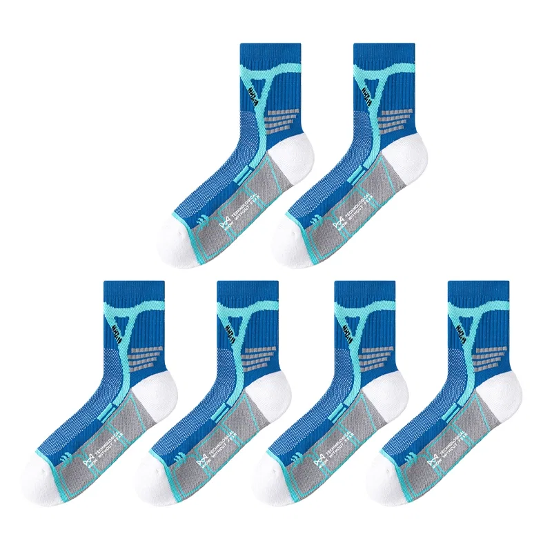 Детские баскетбольные носки, комплект из 3 пар, Blue 3, MIIOW