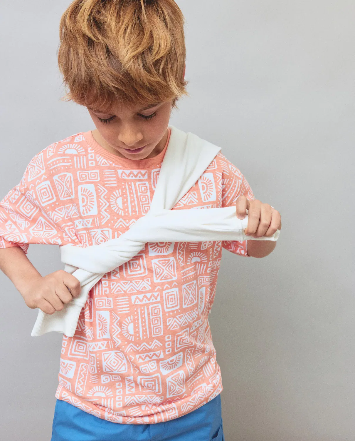 Детская футболка для мальчиков с принтом all over print Kids El Corte Inglés, Multicolor