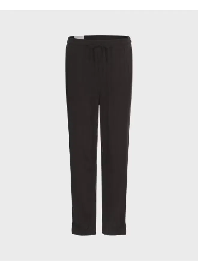 Брюки зауженные из льняной смеси Zara, черный