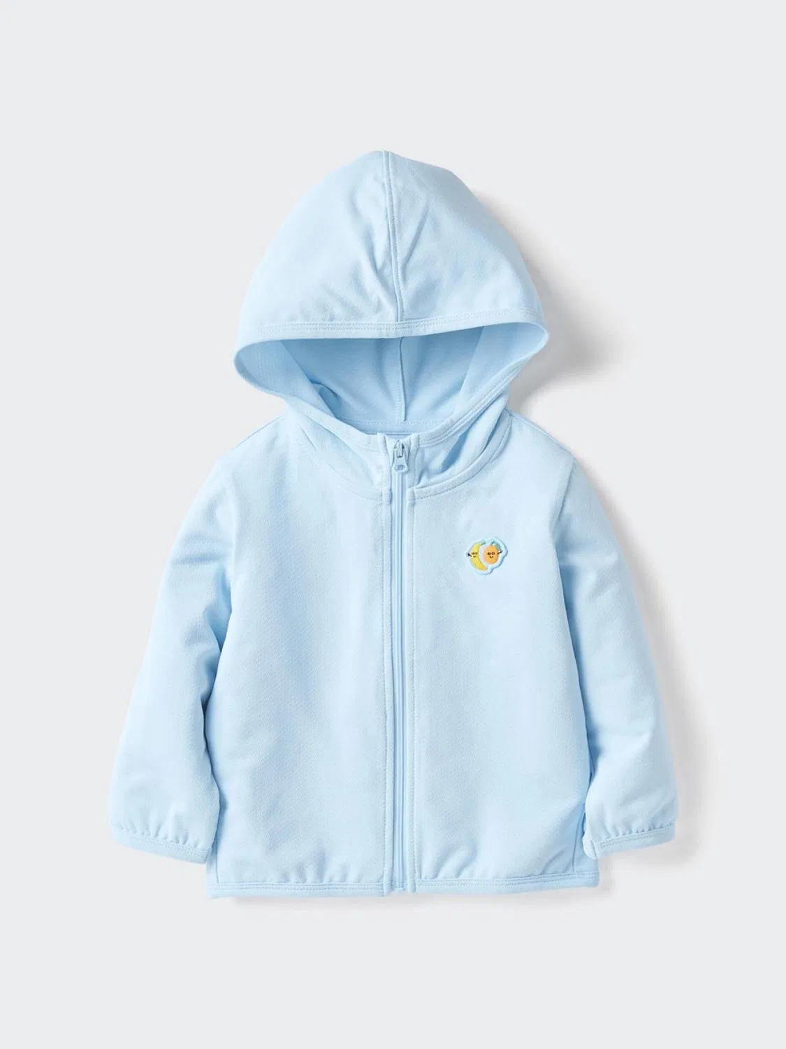 Кардиган детский с капюшоном и защитой от ультрафиолета Uniqlo, светло-синий