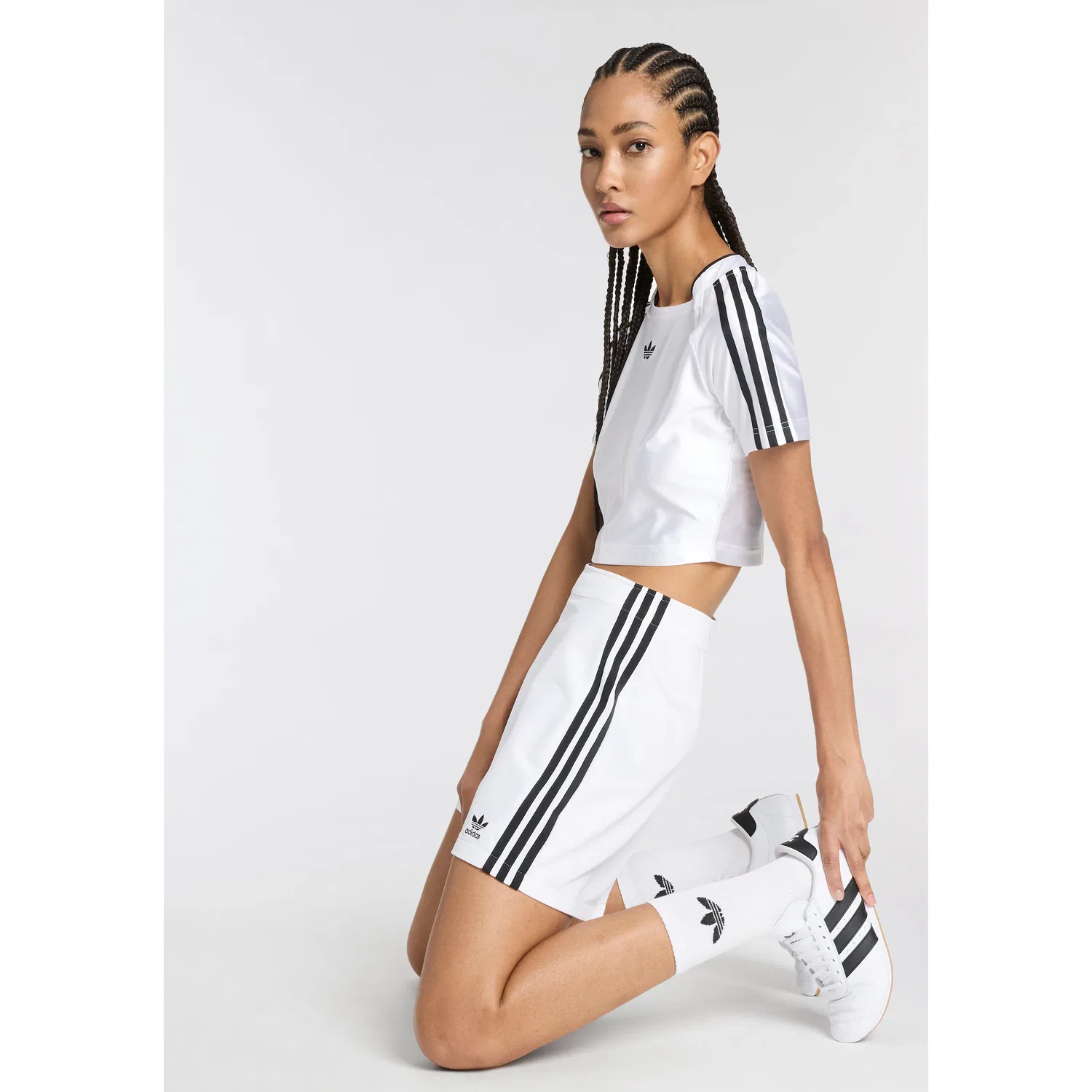 Мужские носки спортивные с логотипом Adidas Originals, White — фото 3