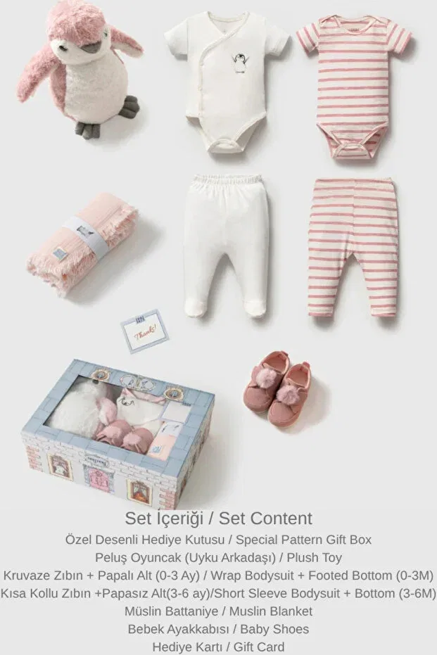 Детский комплект одежды для новорожденных хлопковый Golden Moments Gift Set Naka Concept, Pink — фото 2