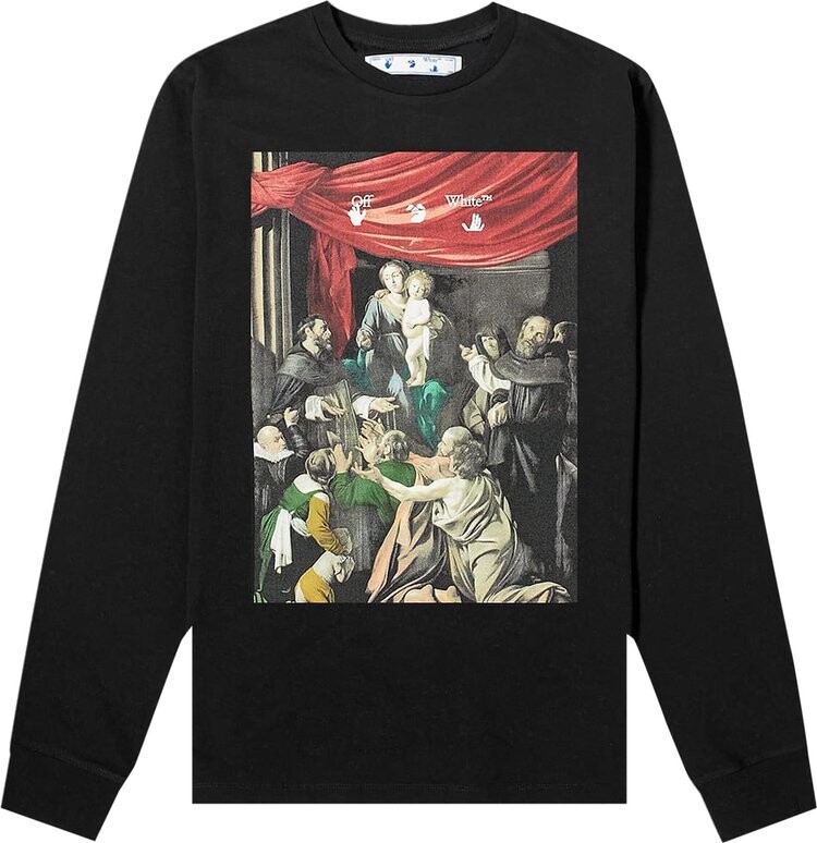 

Лонгслив Off-White Caravaggio Painting Long-Sleeve Tee 'Black', черный
