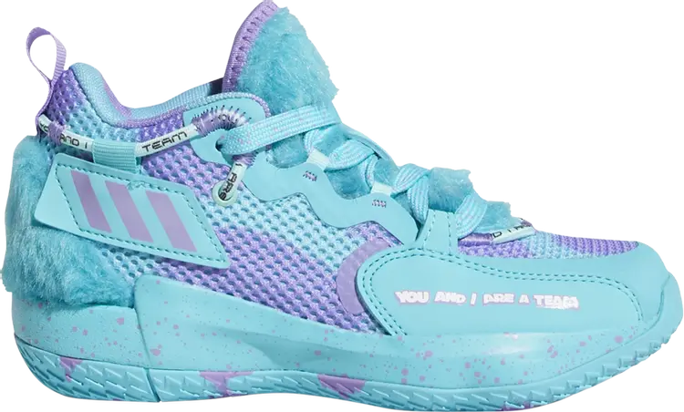 

Кроссовки Adidas Monsters Inc. x Dame 7 EXTPLY Little Kid 'Sulley', синий