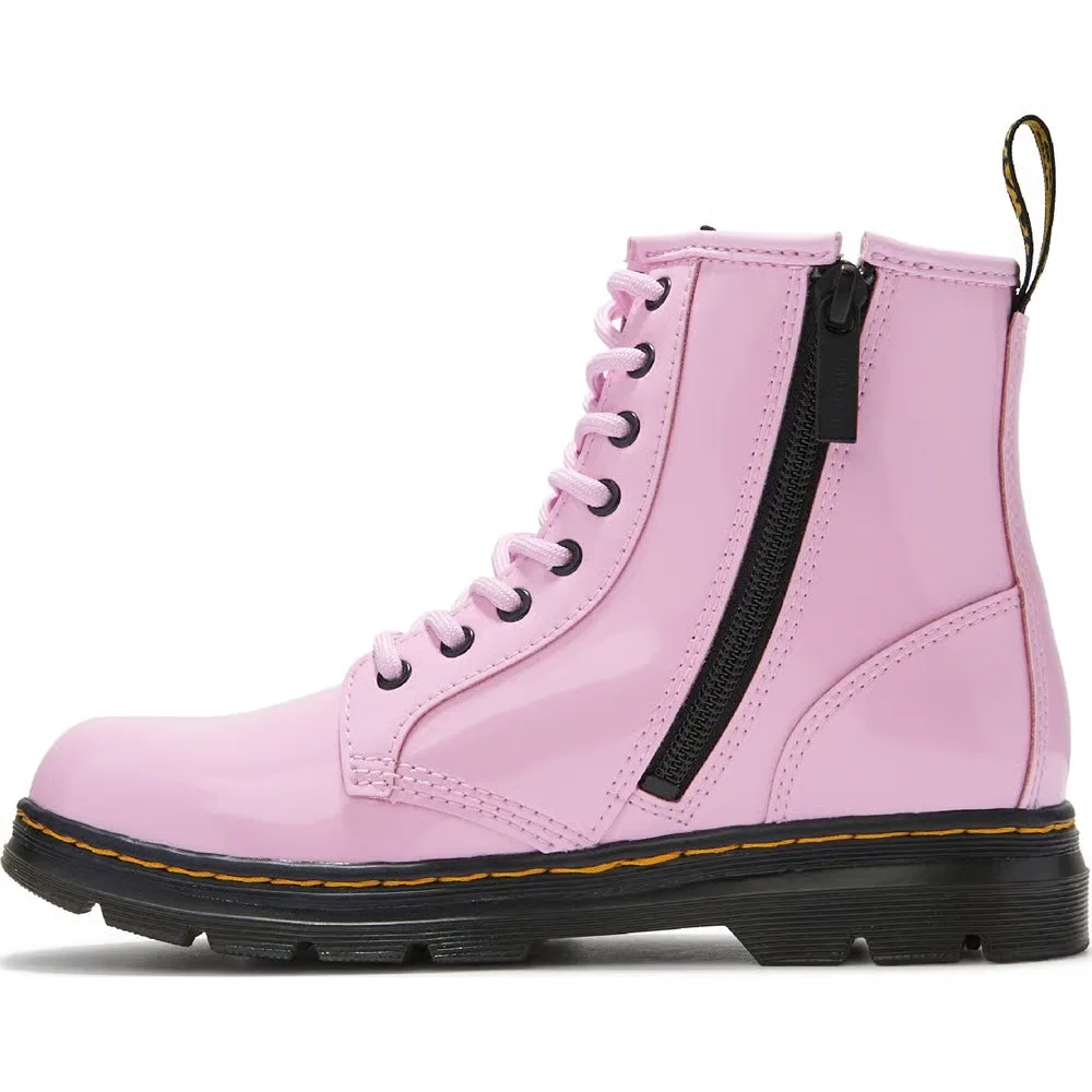 Детские ботинки Aprile на шнуровке в стиле милитари Dr. Martens, Pink — фото 3