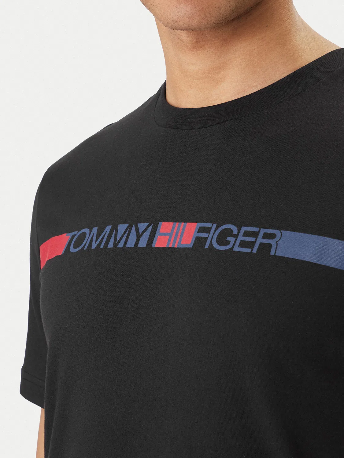 Мужская футболка стандартного кроя Brand Love Tommy Hilfiger, черный — фото 4