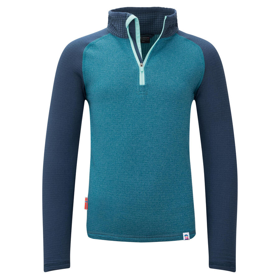 

TROLLKIDS Детская функциональная рубашка Rauland Dark Navy/Mystic Blue