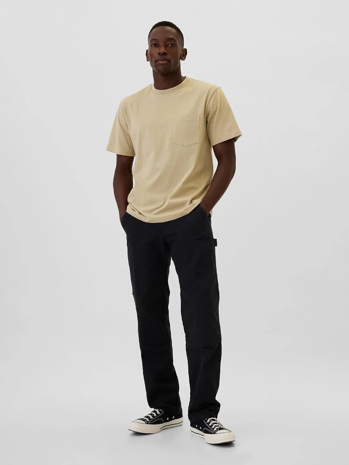 Мужская футболка с карманом Pocket Tee GAP, Khaki — фото 2