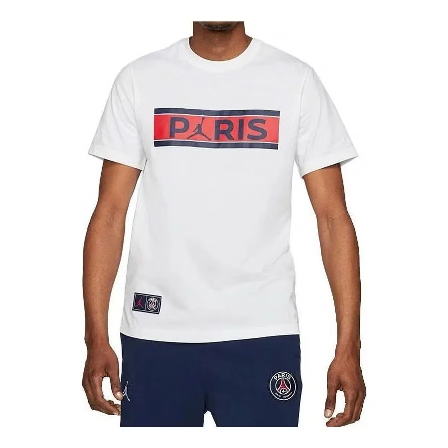 Футболка с принтом Air Jordan x Paris Saint Germain, белый