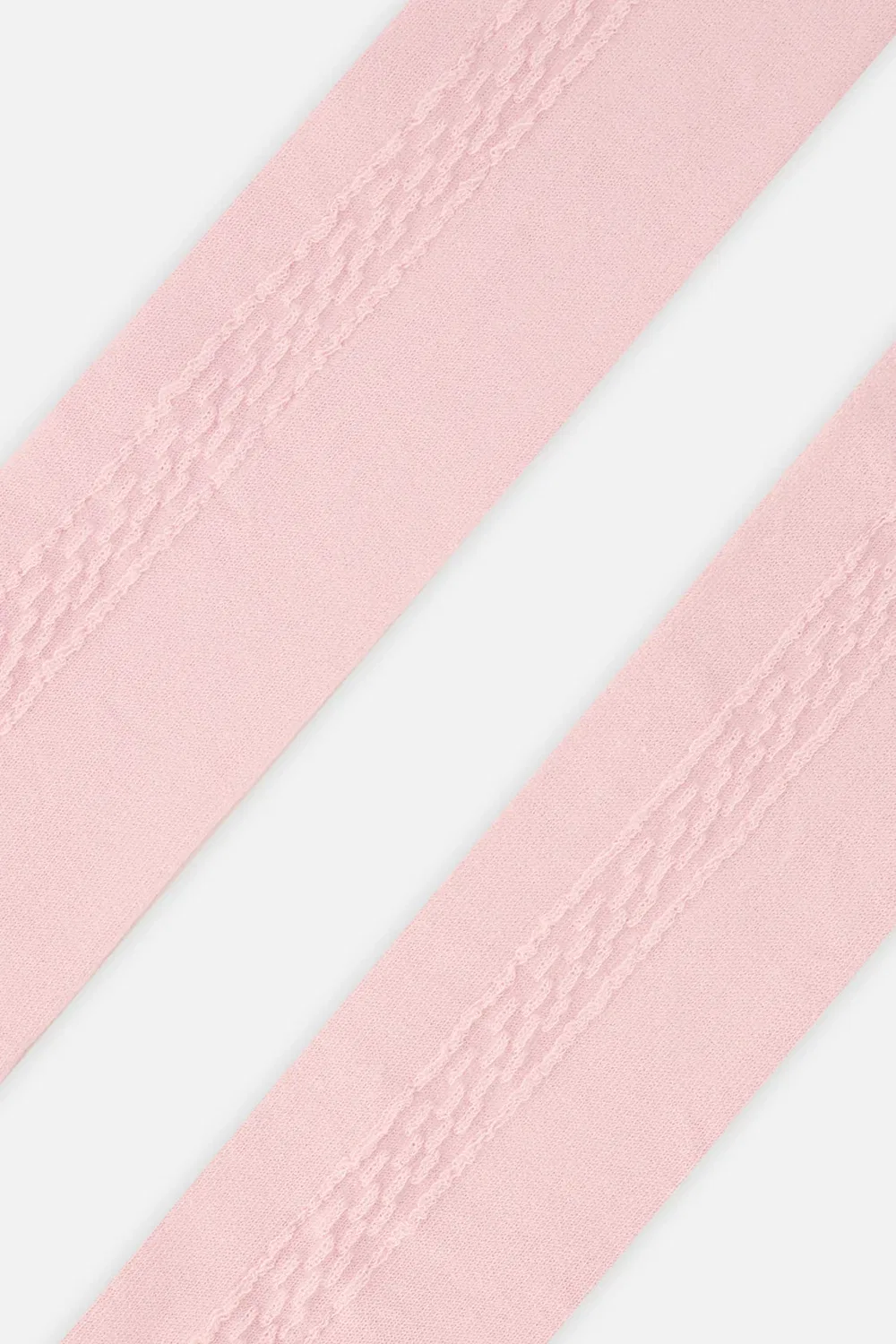 Детские колготки с фактурной вязкой Deux par Deux, Dusty Pink — фото 3