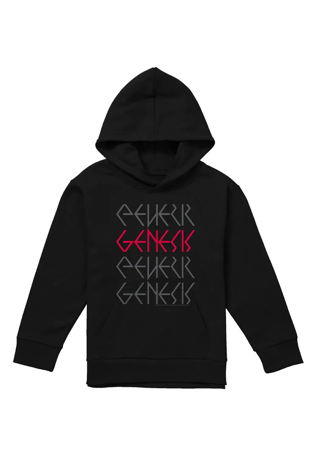 Детский худи с принтом Logo Repeat Youth Kids Pull-Over Hoodie Genesis, Black
