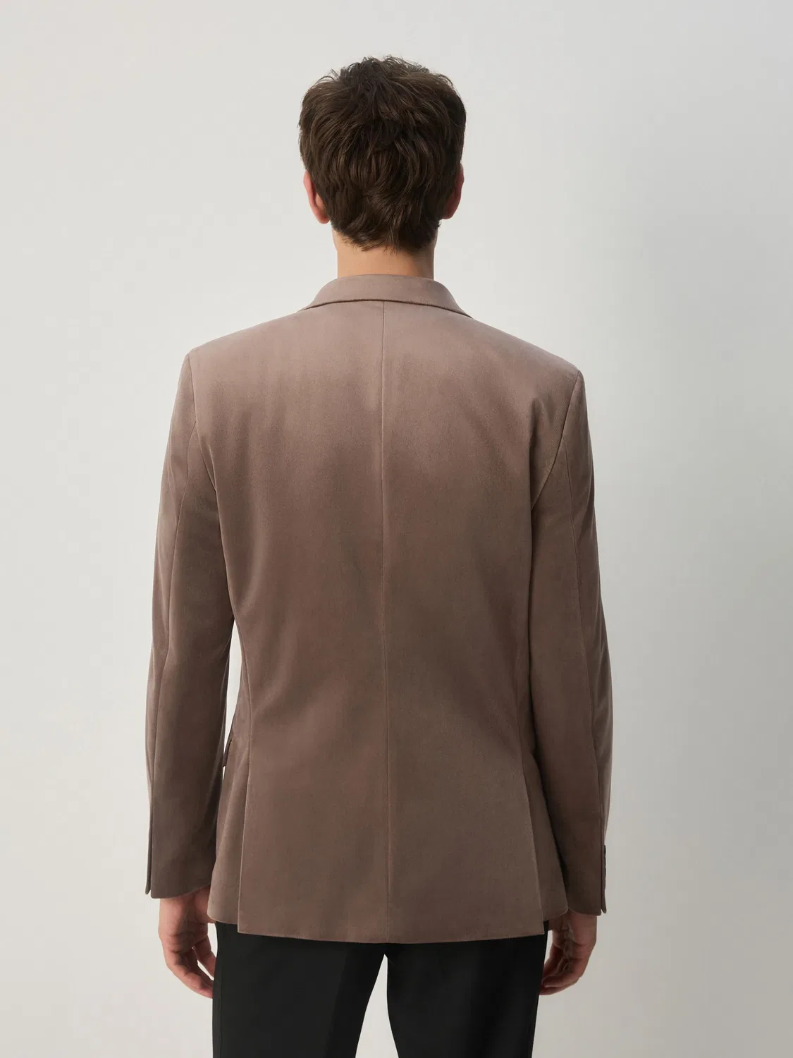 Пиджак из вельвета, Slim Fit, Taupe Next — фото 3