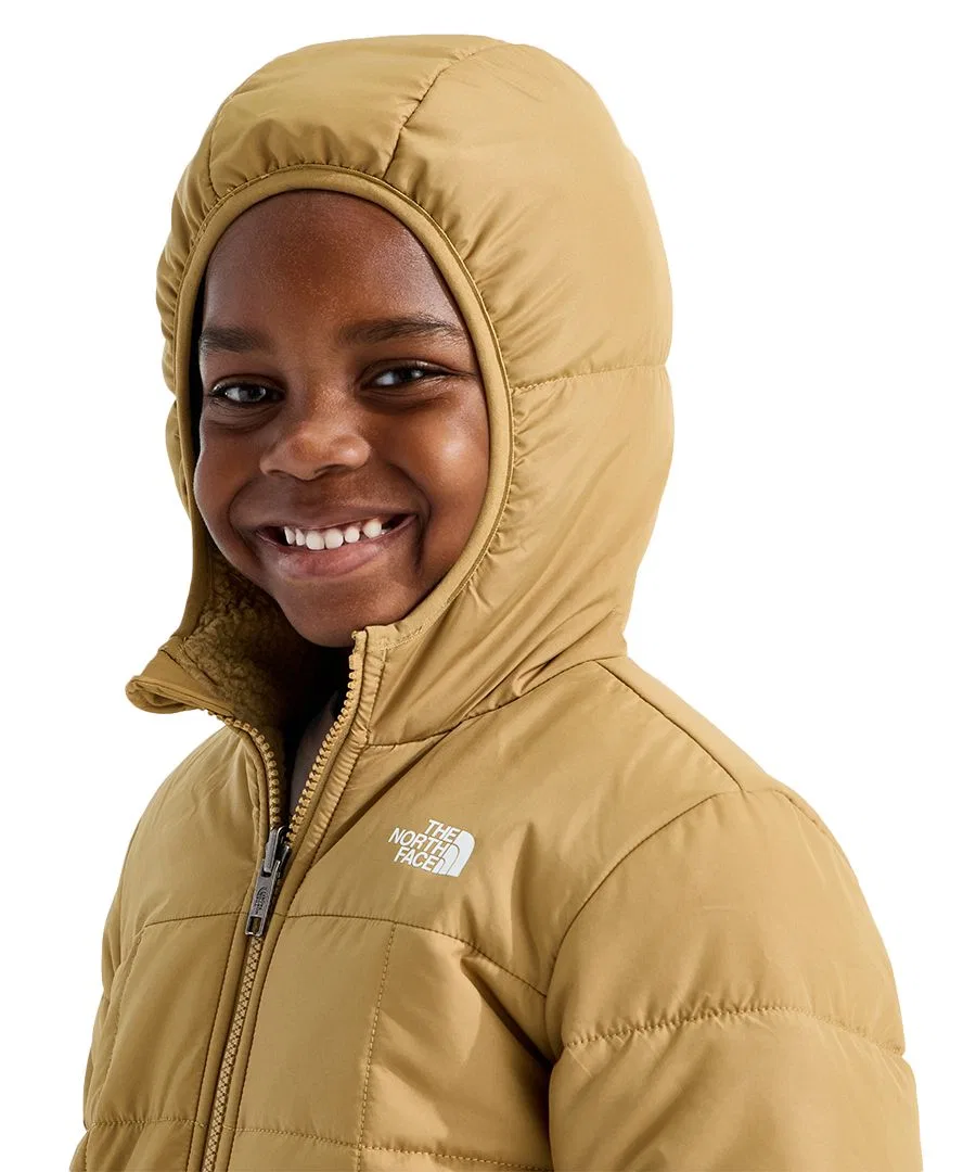 Детская куртка-худи с капюшоном Shasta Reversible The North Face, Teddy Brown — фото 3
