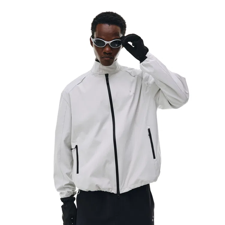Детская куртка со средним воротником Softshell Unisex FPA, White Gray