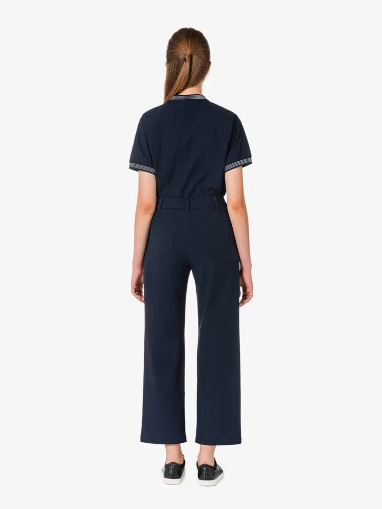 Брюки LACOSTE Navy, прямые, из нейлона с хлопком — фото 3