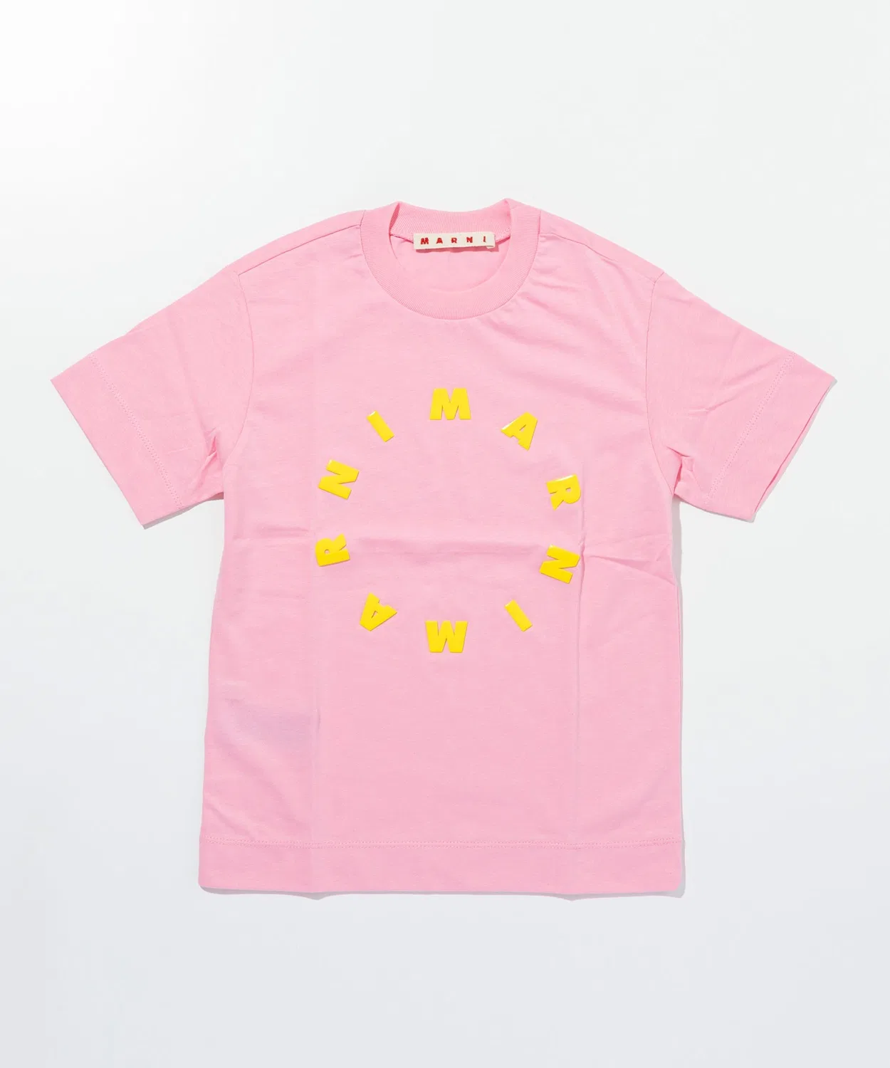 Детская футболка с брендовым принтом MARNI, Light Pink