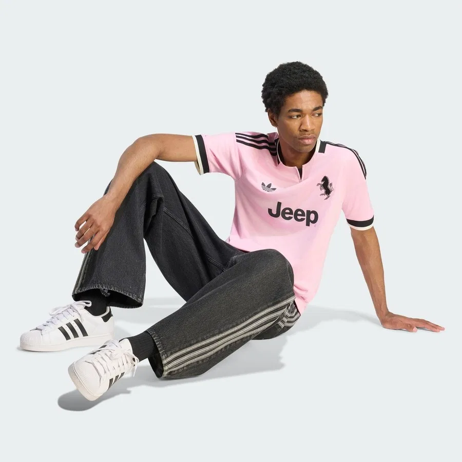 Футболка спортивная с принтом Juventus 26-27 Deplasman adidas, Розовый — фото 3