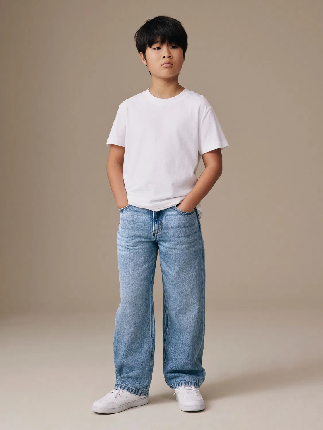 Джинсы широкого кроя Light Blue Denim Next, Light Blue Denim — фото 2