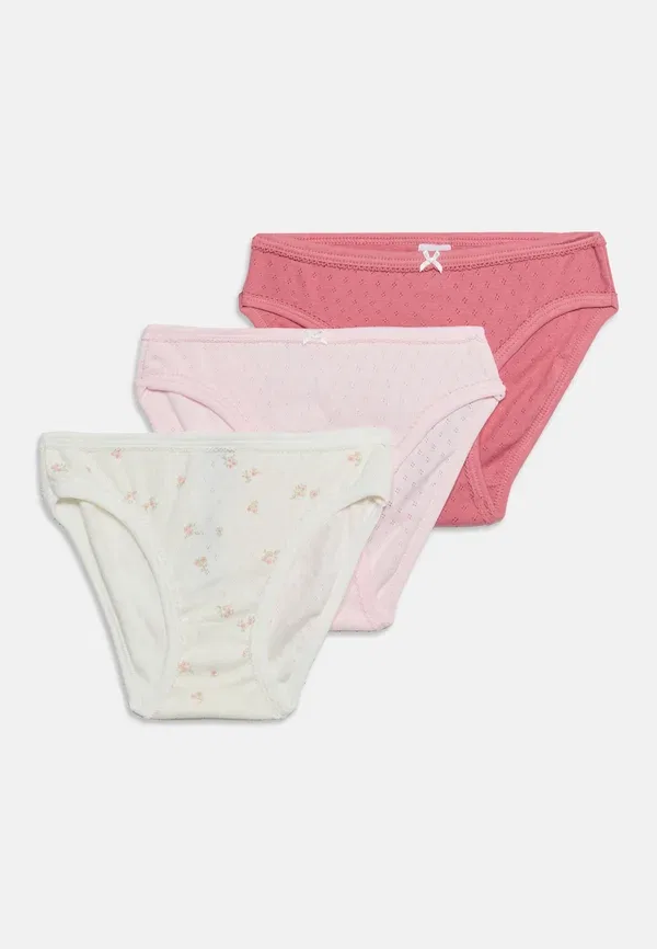 Комплект из 3 трусов с цветочным узором Low Waist Petit Bateau Pink, розовый
