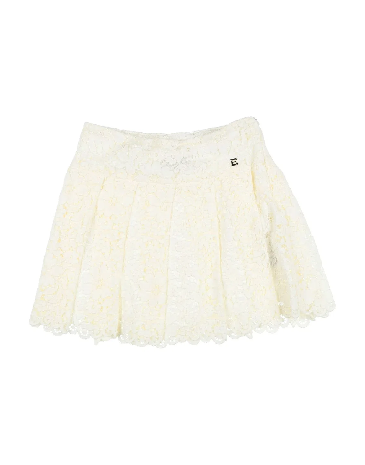 Детская юбка с кружевом Ermanno Scervino, кремовый