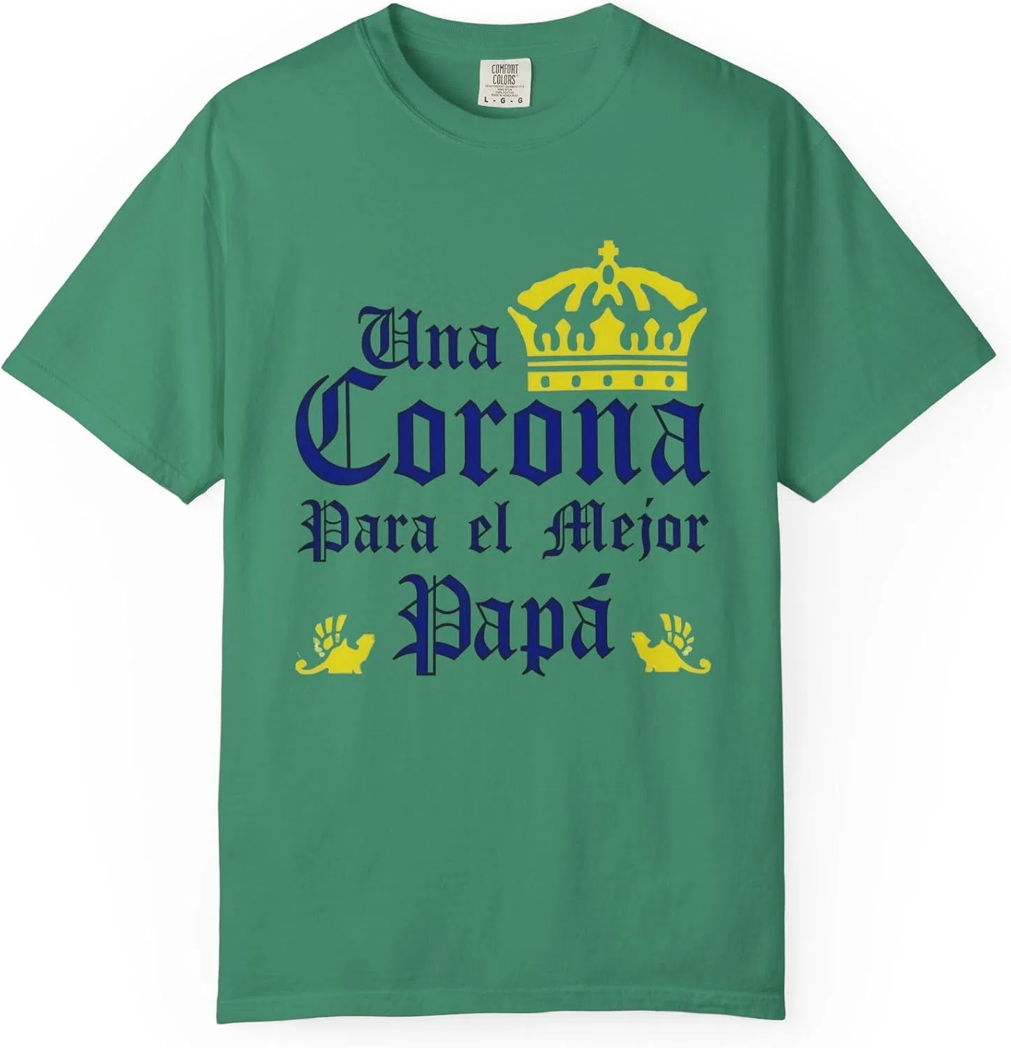 Унисекс футболка с логотипом Una Corona Para El Mejor Papa Del Mundo, Grass