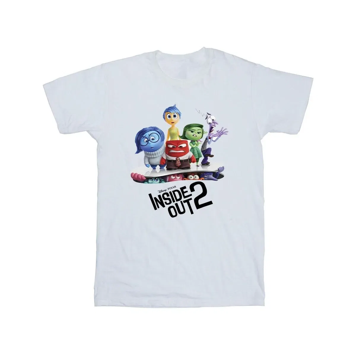 Футболка хлопковая Poster Inside Out, White