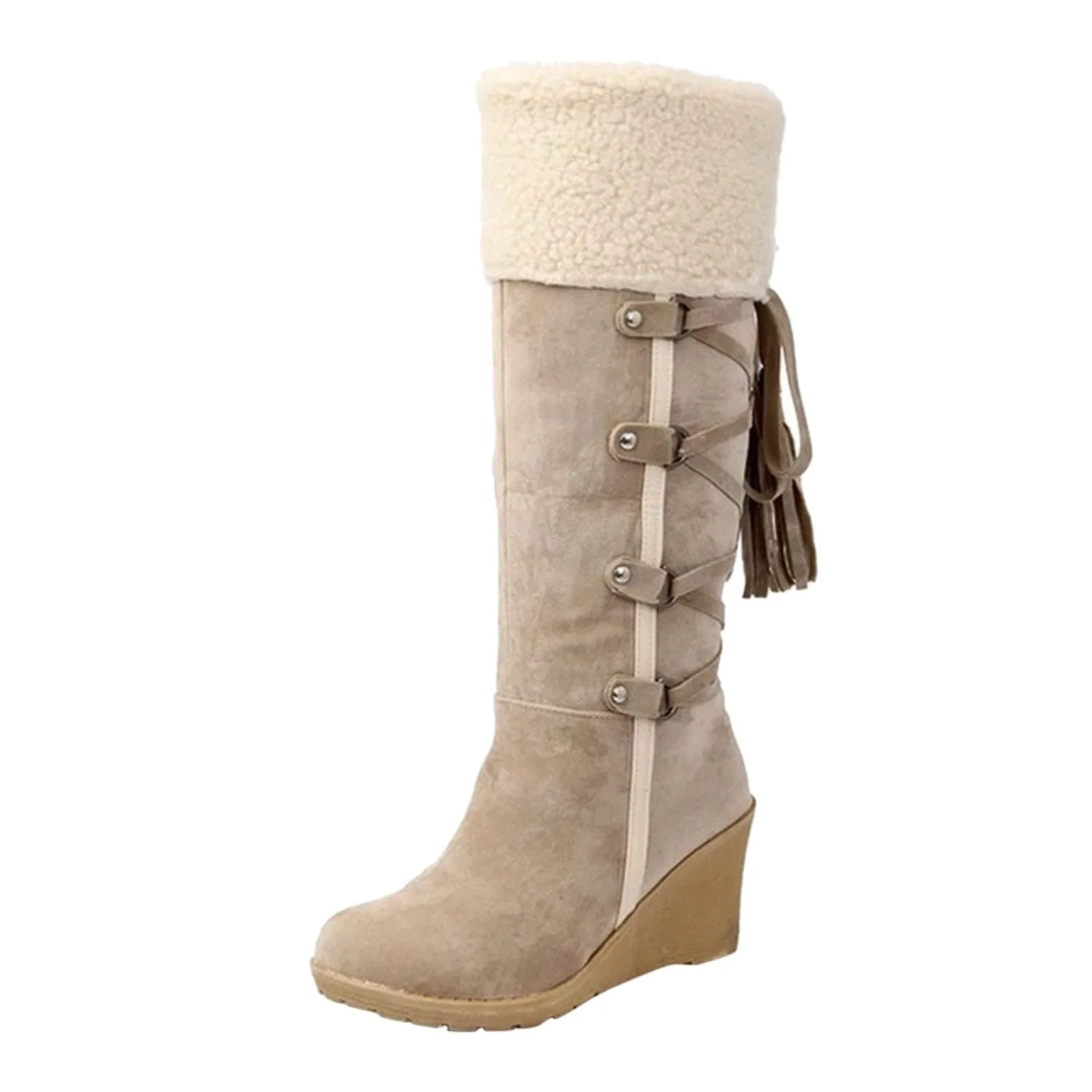 Детские сапоги зимние с начесом EODJXIO, Beige