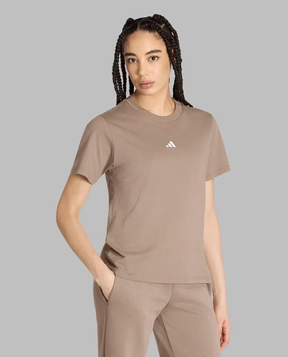 Женская футболка хлопковая adidas, Beige