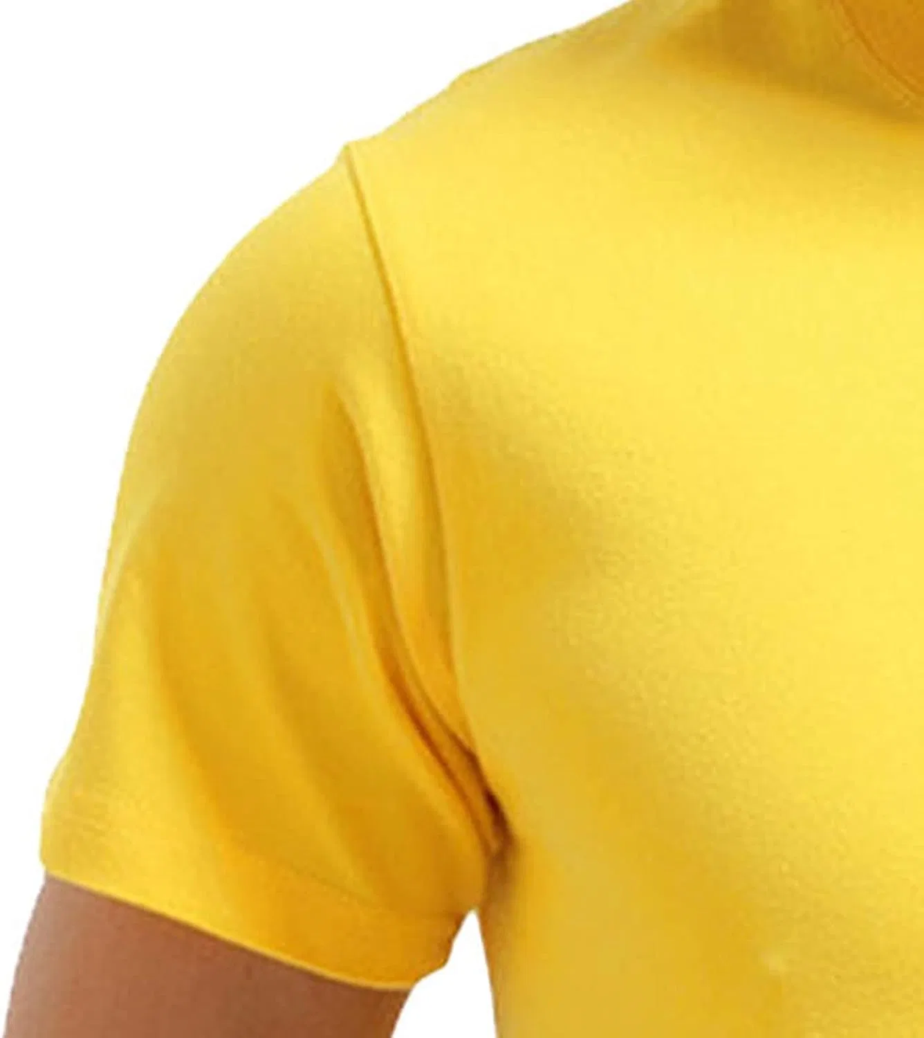 Мужская футболка с круглым вырезом из тяжелого хлопка, Yellow — фото 3
