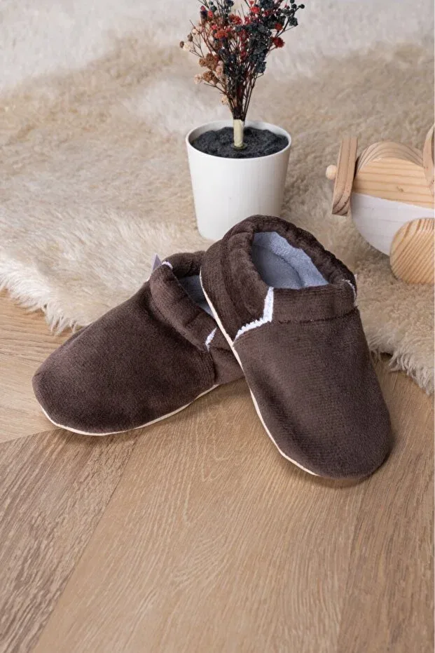 Детские пинетки для новорожденных с антискользящей подошвой Buude Kids, Brown — фото 4