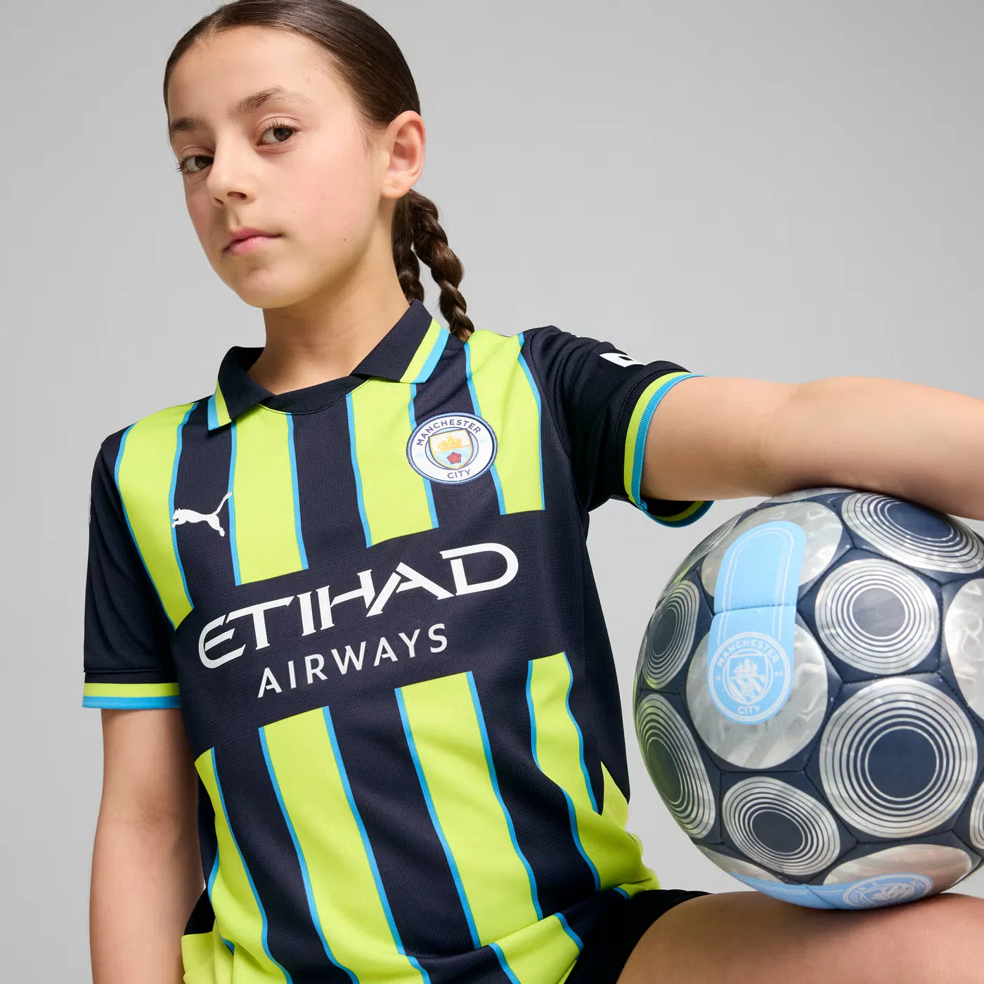Футболка гостевая Manchester City 24/25 Puma, синий — фото 2