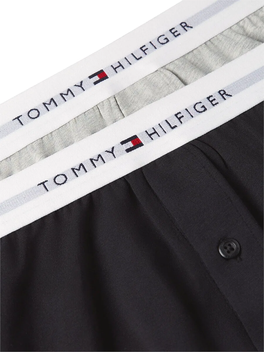 Боксерские шорты TOMMY HILFIGER серого и черного цвета — фото 4