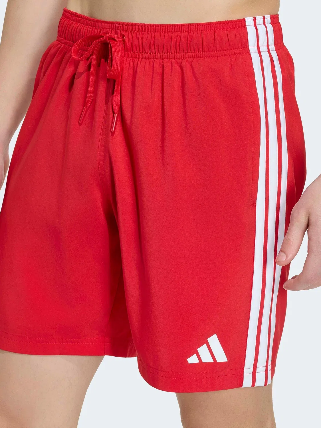 Плавки с логотипом 3 полосы adidas, красные — фото 4