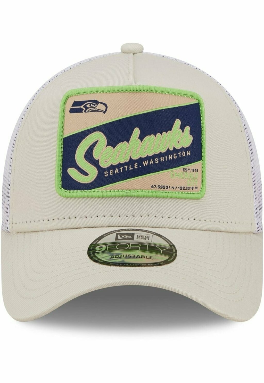 

Бейсболка AFRAME TRUCKER SEATTLE SEAHAWKS New Era, цвет beige