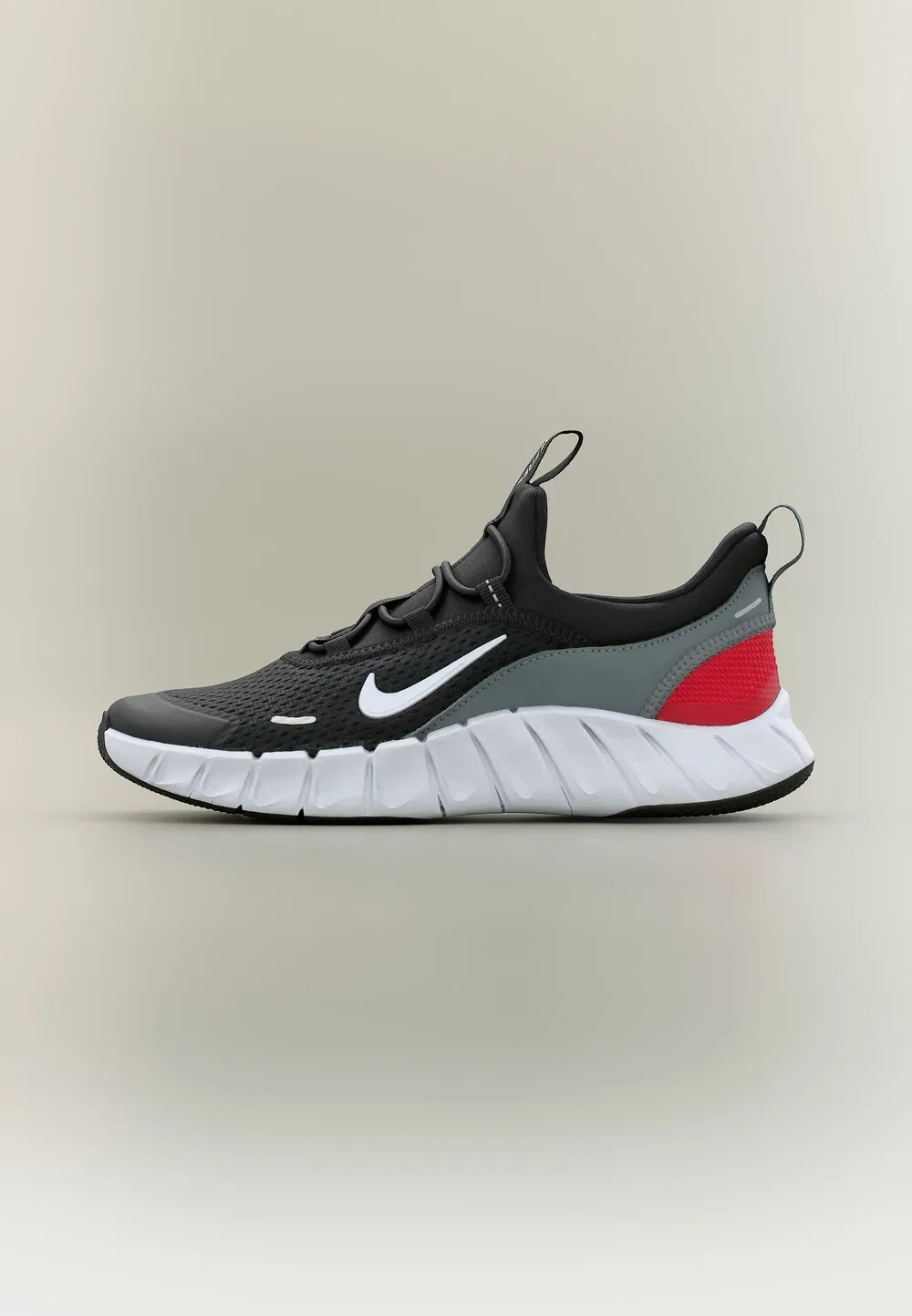 Унисекс кроссовки Free ride для бега по улицам Nike Performance, Black/White/Cool Grey/University Red