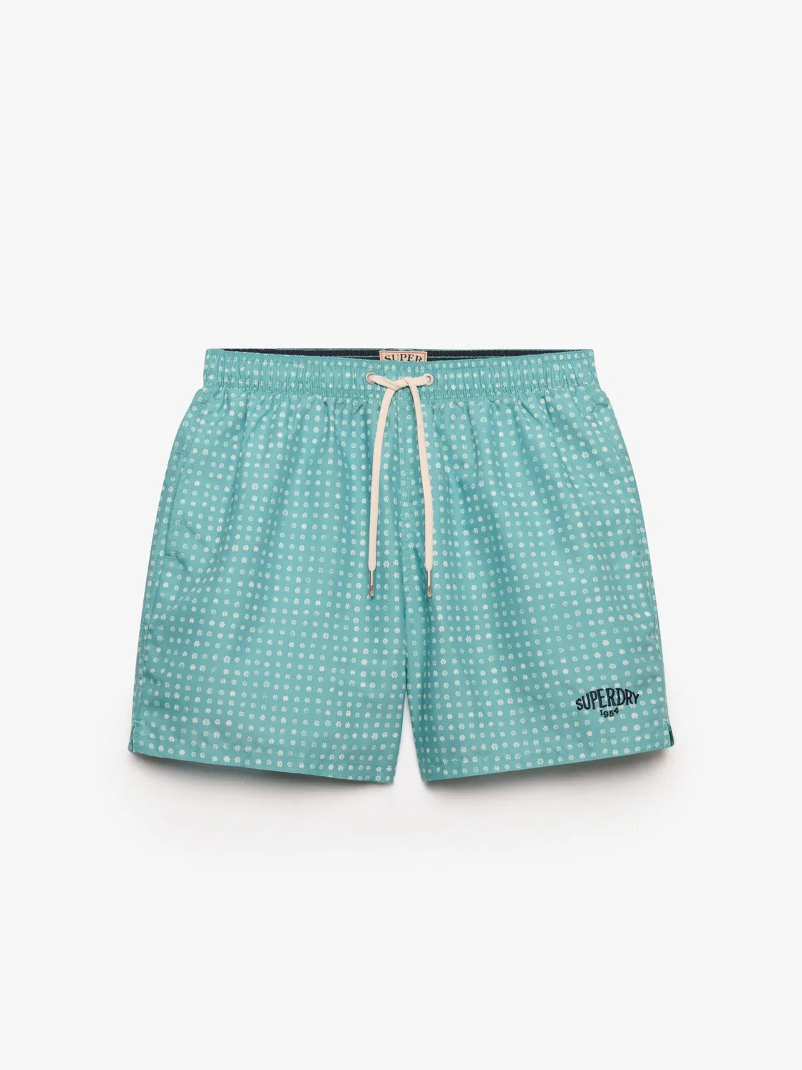 Плавки Premium Printed 15 Superdry, зеленые — фото 4