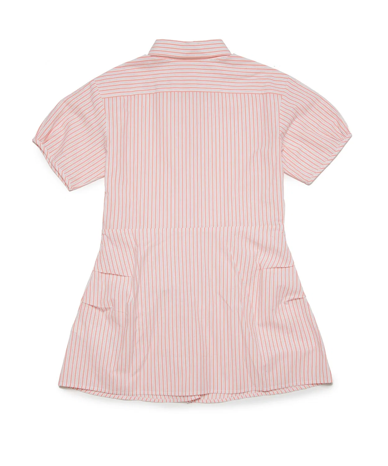 Детское платье-рубашка с коротким рукавом в полоску N°21, Light Pink — фото 2