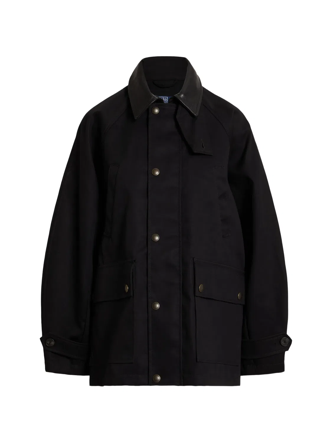 Куртка с кожаным воротником Polo Ralph Lauren, черный