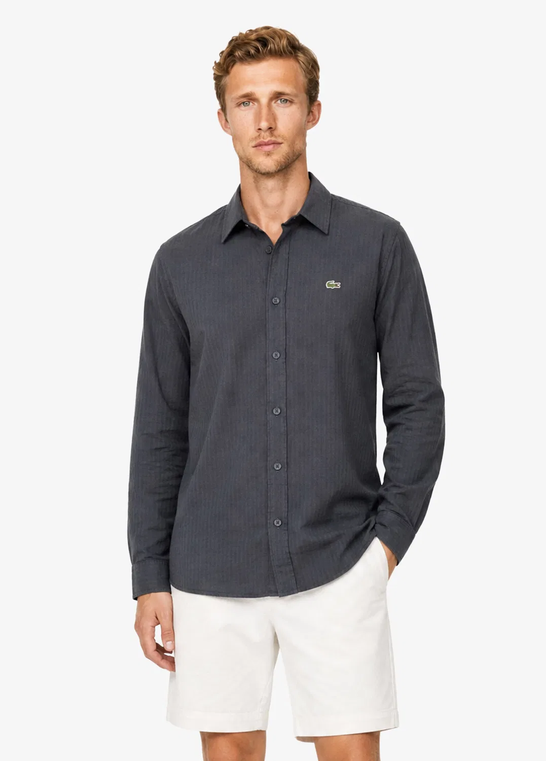 Рубашка regular fit Lacoste, Gri-S5T