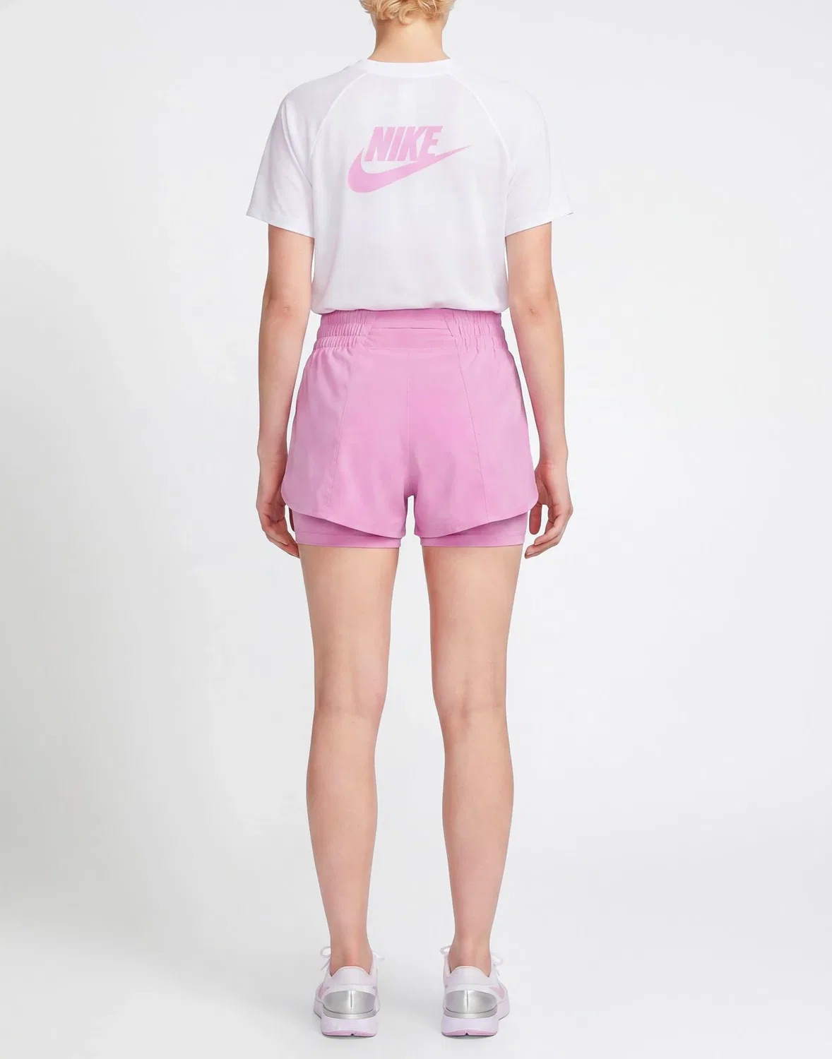 Женские шорты для бега с завышенной талией Nike, розовый — фото 3