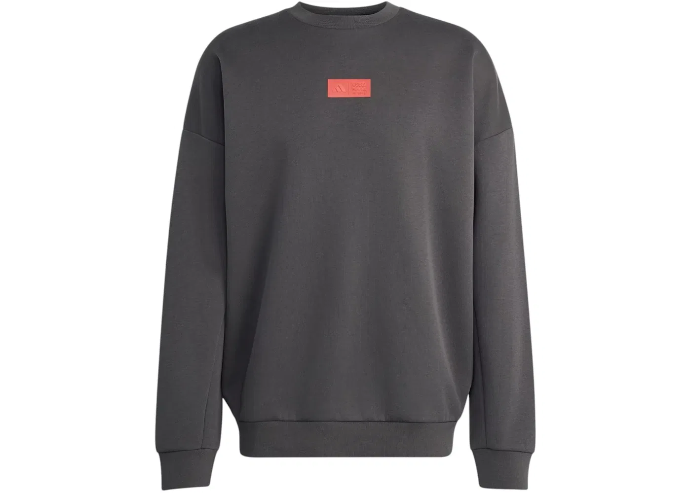 Мужской свитер с круглым вырезом Adidas x Audi Revolut F1 Team Elevated Crewneck, Utility Black/Hi-Res Red