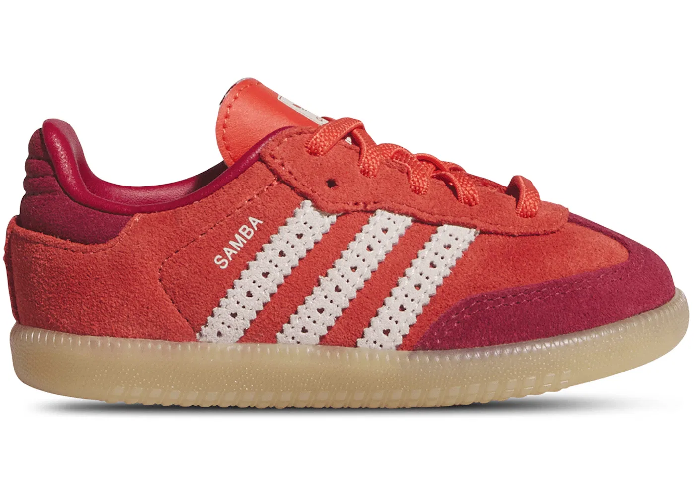 Детские кроссовки с принтом Adidas Samba OG, Red/Brown/Pink