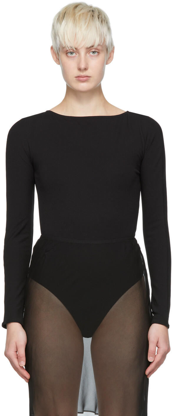 

Черное боди Nao Takekoshi Edition 'The Back-Cut-Out' Wolford