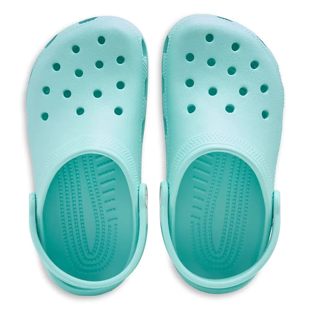 Классические детские сабо Crocs, Aquamarine Blue — фото 4