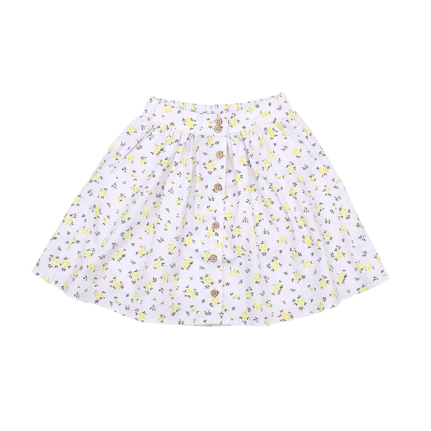 Юбка с принтом цветы Rock Yellow Flowers Walkiddy, желтый