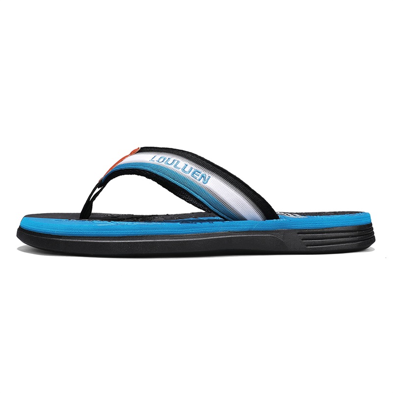 

Износостойкие противоскользящие шлепанцы мужские TFKY, Black Blue