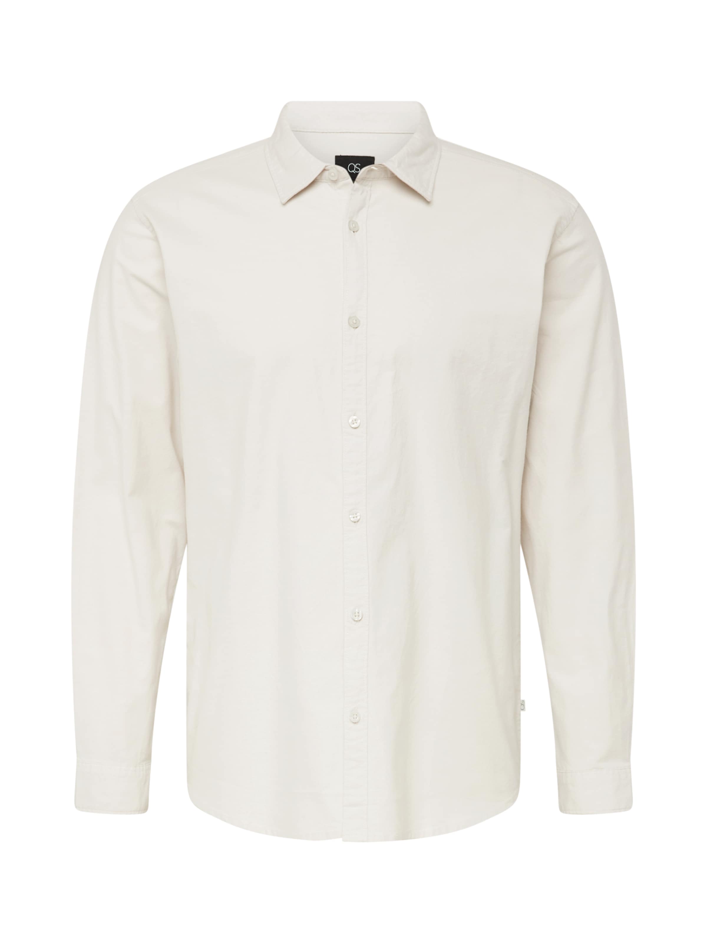 

QS Рубашка на пуговицах Regular fit в светло-сером цвете